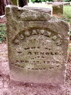 1858 Headstone Susannah Holland