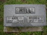 Andrew J Hill Kate Hill Headstone