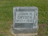 1918 Headstone John H Dryden